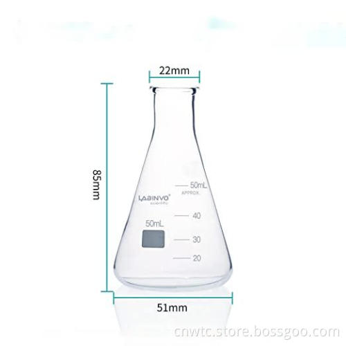 Borosilicate Glass Erlenmeyer Flasks: Sizes 250ml, 500ml, and 1000ml